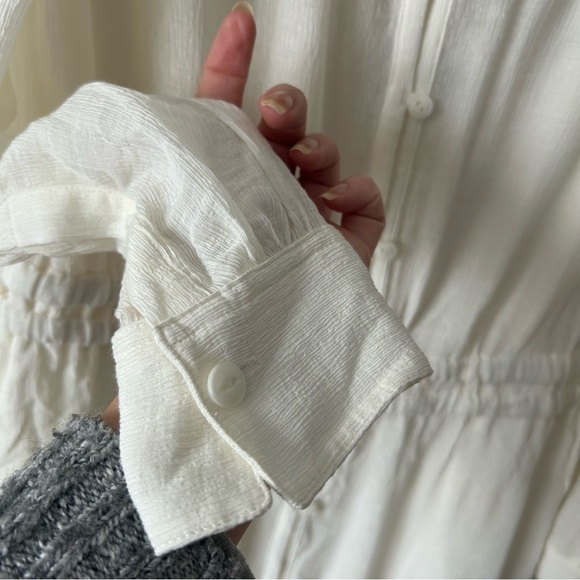 NWT Rag & Bone White Elish Shirt Dress Size Small Gauze Boho Easy Breezy. - Picture 5 of 16